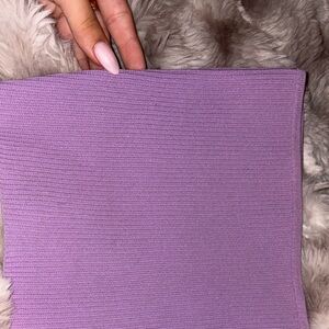 La Hearts Lavender Ribbed Knit Fabric